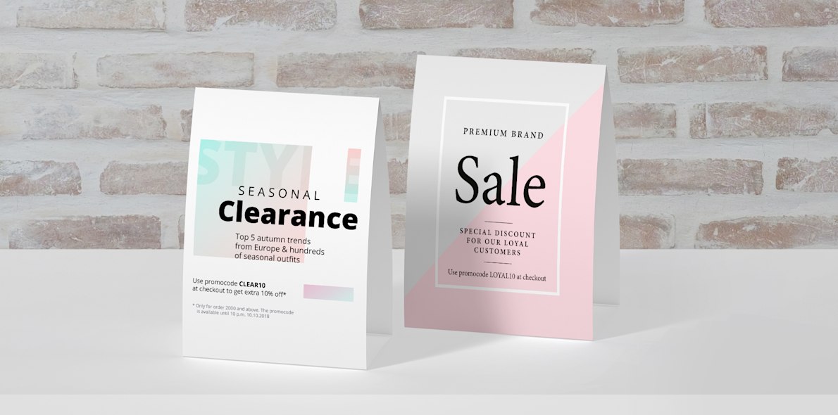 Table Tents Cards, Tent card designs and printing Vistaprint